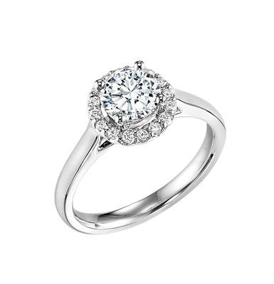 GOLDMA 14K White Gold Semi-Mount Engagement Rings Image 2 Harris Jeweler Troy, OH