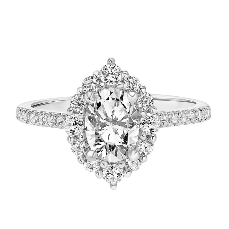 GOLDMA 14K White Gold Semi-Mount Engagement Rings Harris Jeweler Troy, OH