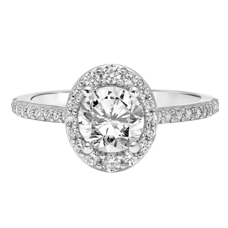 GOLDMA 14K White Gold Semi-Mount Engagement Rings Harris Jeweler Troy, OH