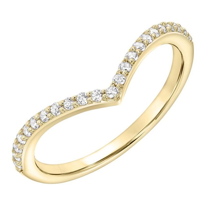 Chevron Diamond Wedding Band Image 2 Harris Jeweler Troy, OH