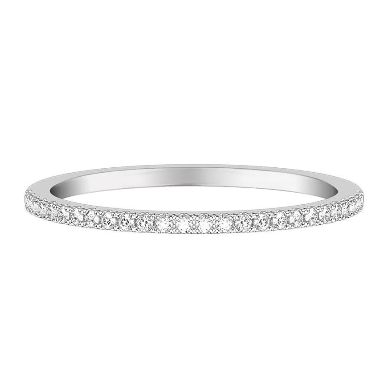 GOLDMA 14K White Gold Diamond Women's Wedding Band Harris Jeweler Troy, OH