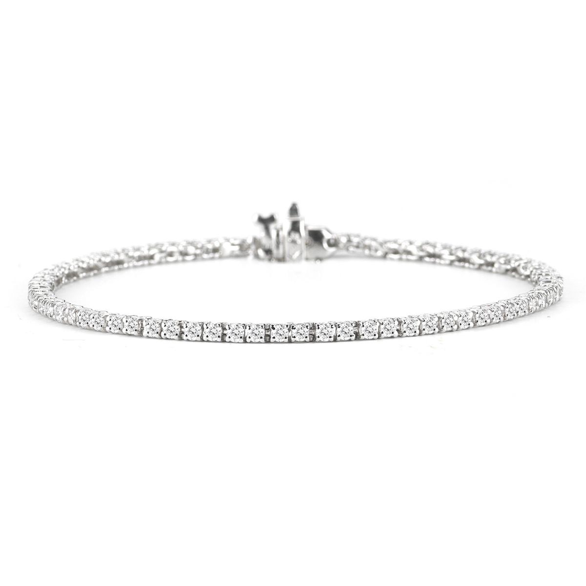 14K White Gold Tennis Bracelet Harris Jeweler Troy, OH