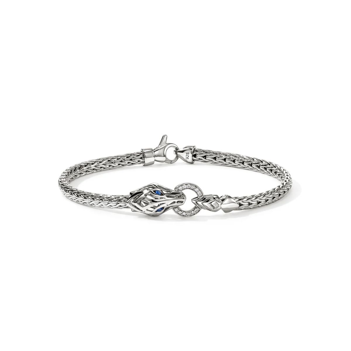 John Hardy Diamond and Sapphire Naga Bracelet Harris Jeweler Troy, OH