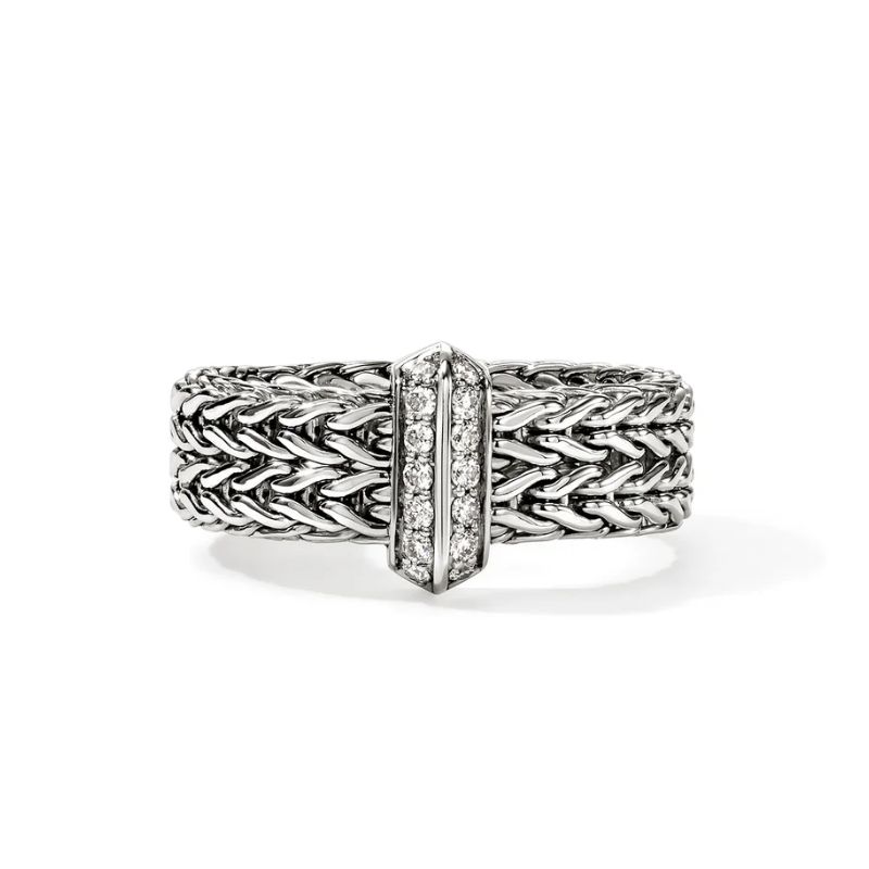 John Hardy Diamond Icon Link Ring Image 2 Harris Jeweler Troy, OH