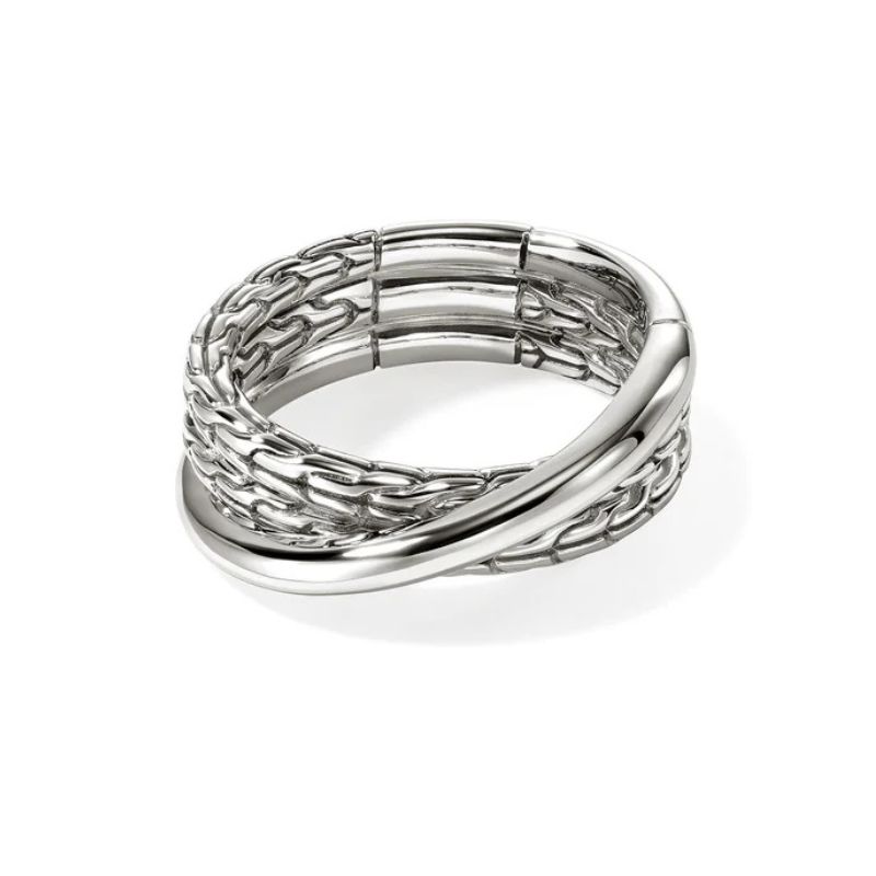 Sterling Silver Crisscross Silver Ring Harris Jeweler Troy, OH