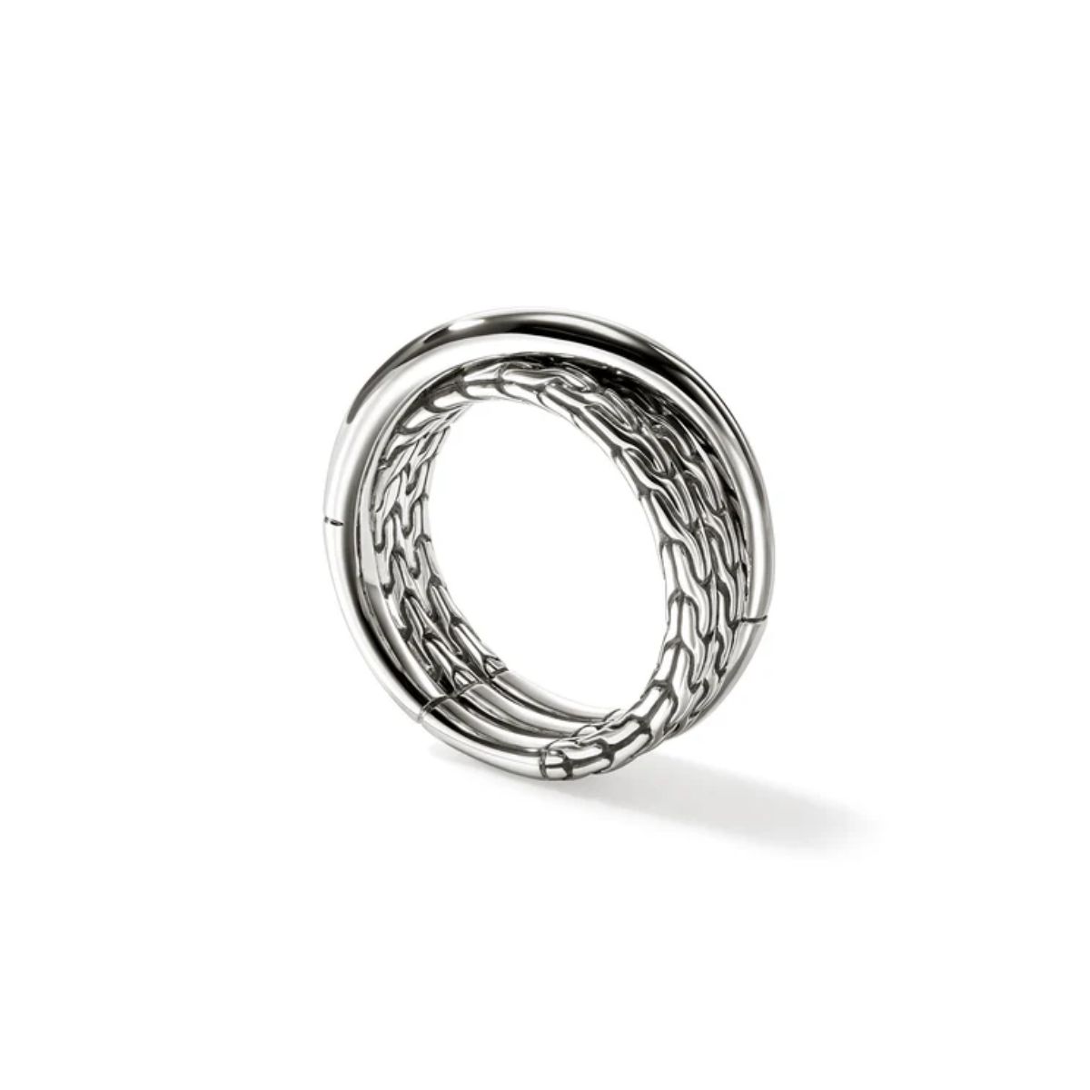 John Hardy Essentials Crossover Ring Image 2 Harris Jeweler Troy, OH