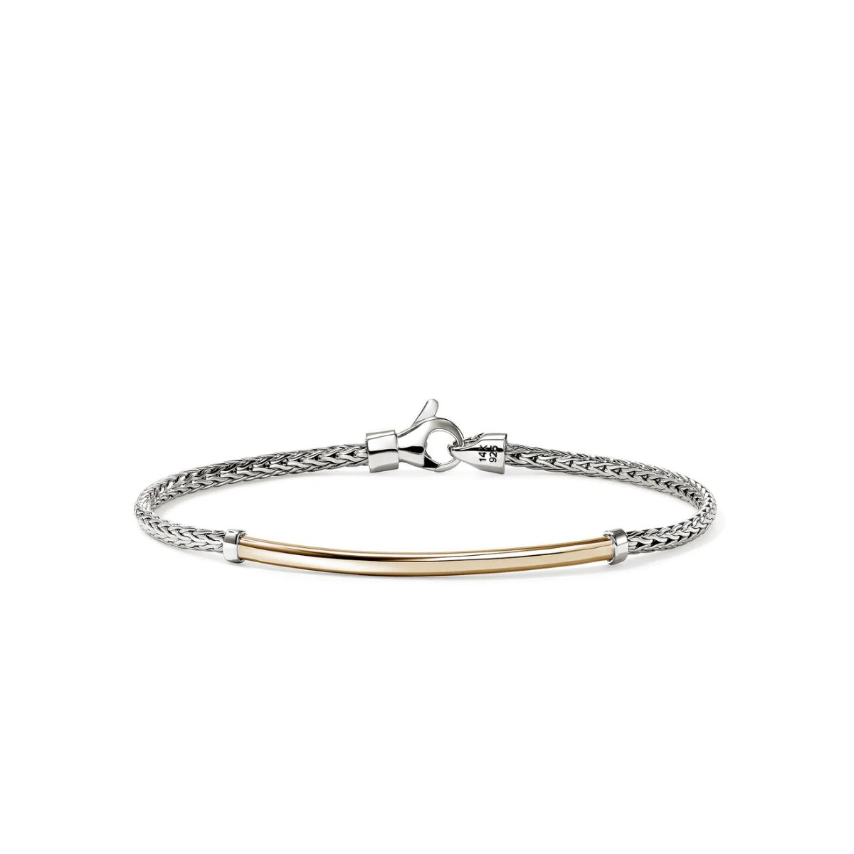 John Hardy Essentials 14K/SS Bar Bracelet Harris Jeweler Troy, OH