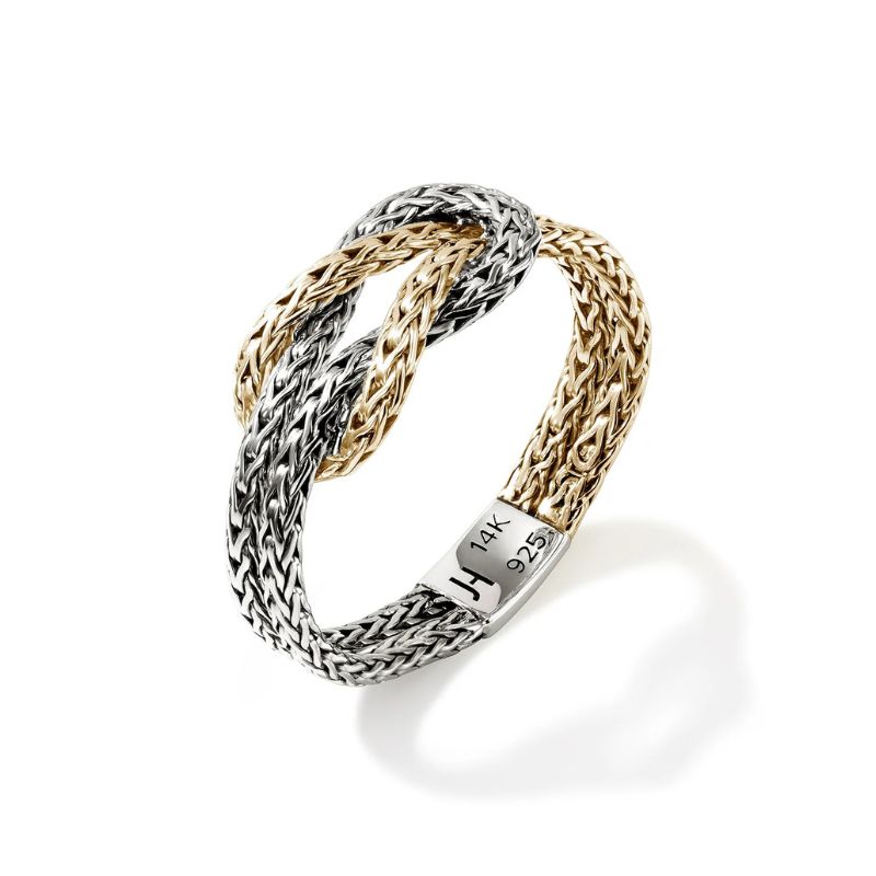 John Hardy Gold and Silver Love Knot Ring Image 3 Harris Jeweler Troy, OH