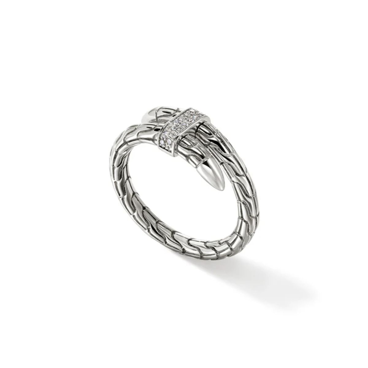 John Hardy Diamond Single Wrap Spear Ring Image 2 Harris Jeweler Troy, OH