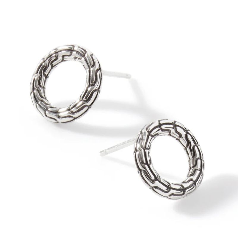John Hardy Essentials Round Stud Earrings Harris Jeweler Troy, OH