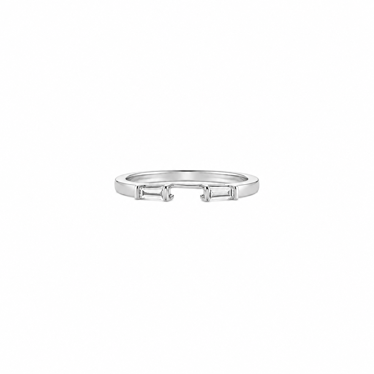 Baguette and Diamond Negative Space Ring Harris Jeweler Troy, OH