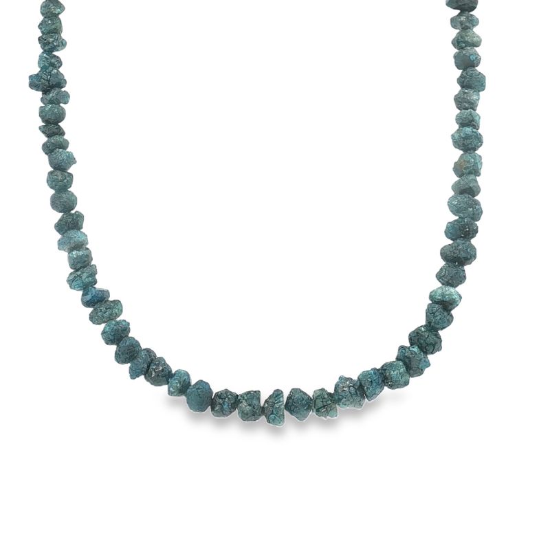 49CTW Rough Blue Diamond Necklace Harris Jeweler Troy, OH
