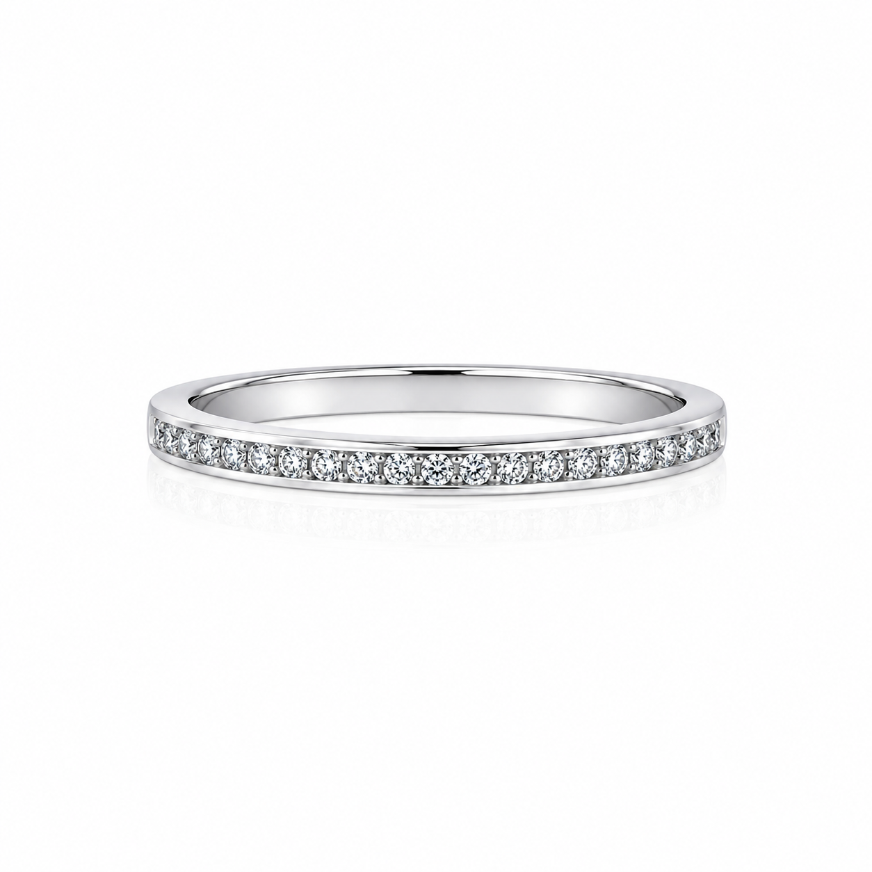 Diamond Channel Set Estate Wedding Band Harris Jeweler Troy, OH