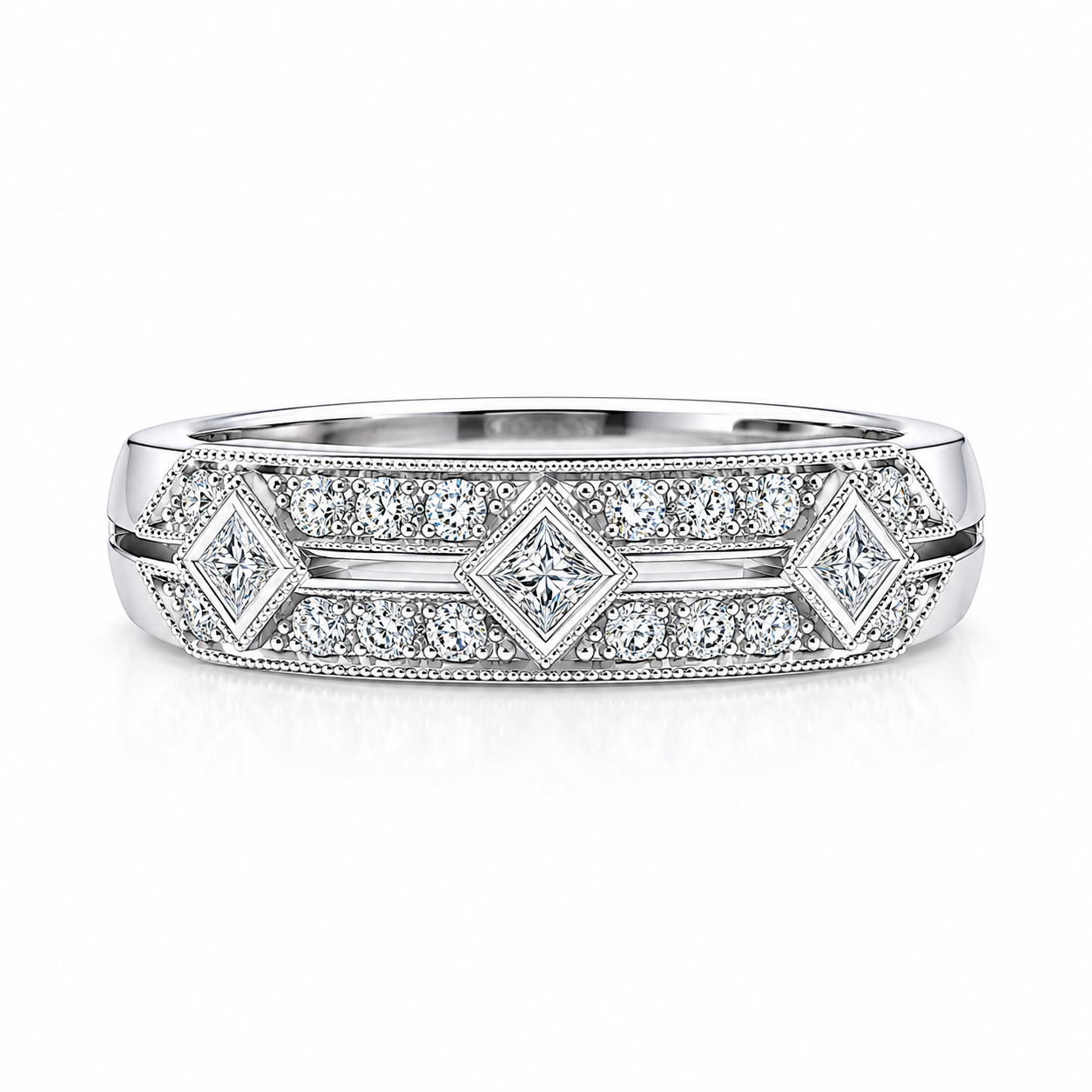 Diamond Vintage-Style Estate Ring Harris Jeweler Troy, OH