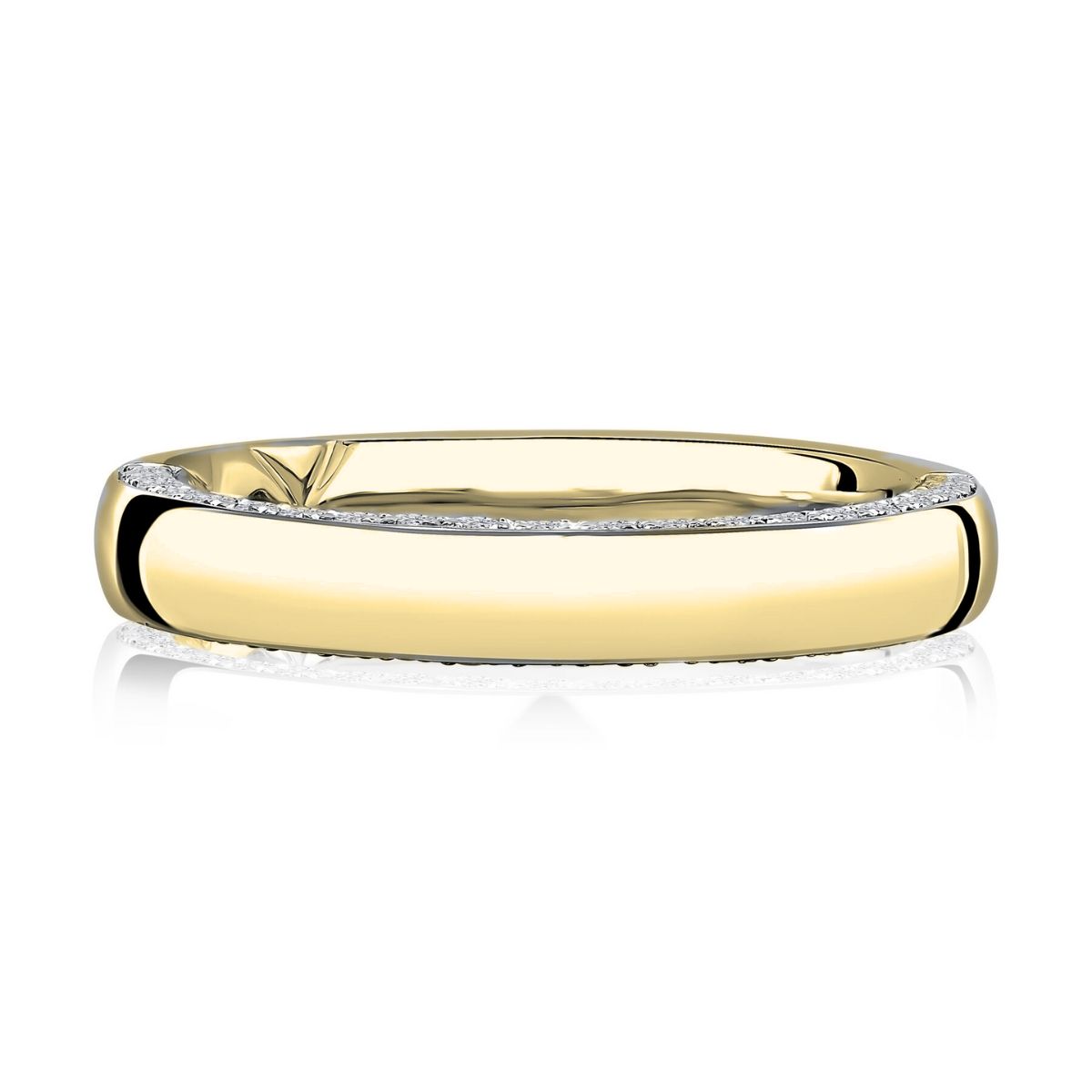14K Yellow Gold Diamond Women's Wedding Band Harris Jeweler Troy, OH