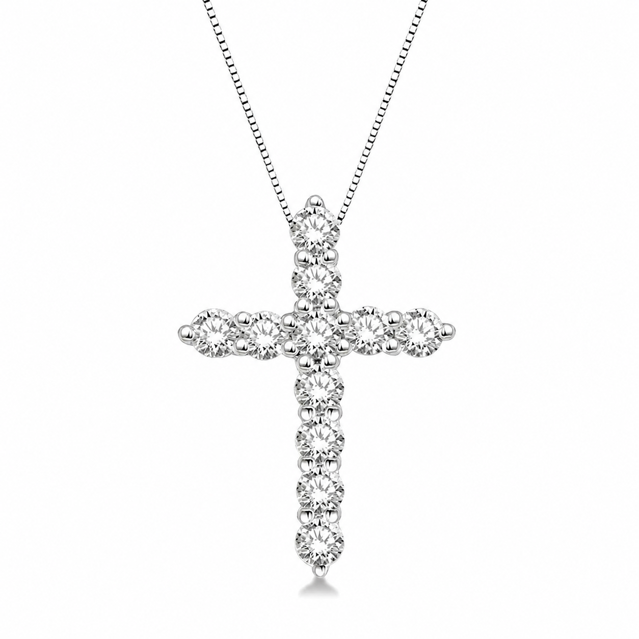 14K White Gold Religious Pendant Harris Jeweler Troy, OH