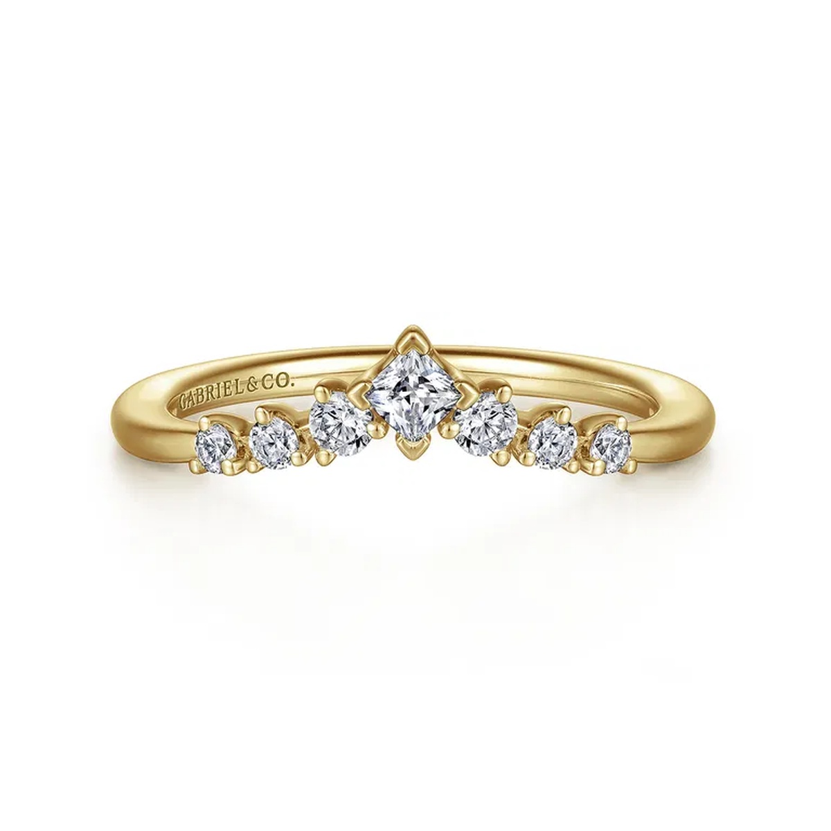 14K Yellow Gold Contour Ring Harris Jeweler Troy, OH