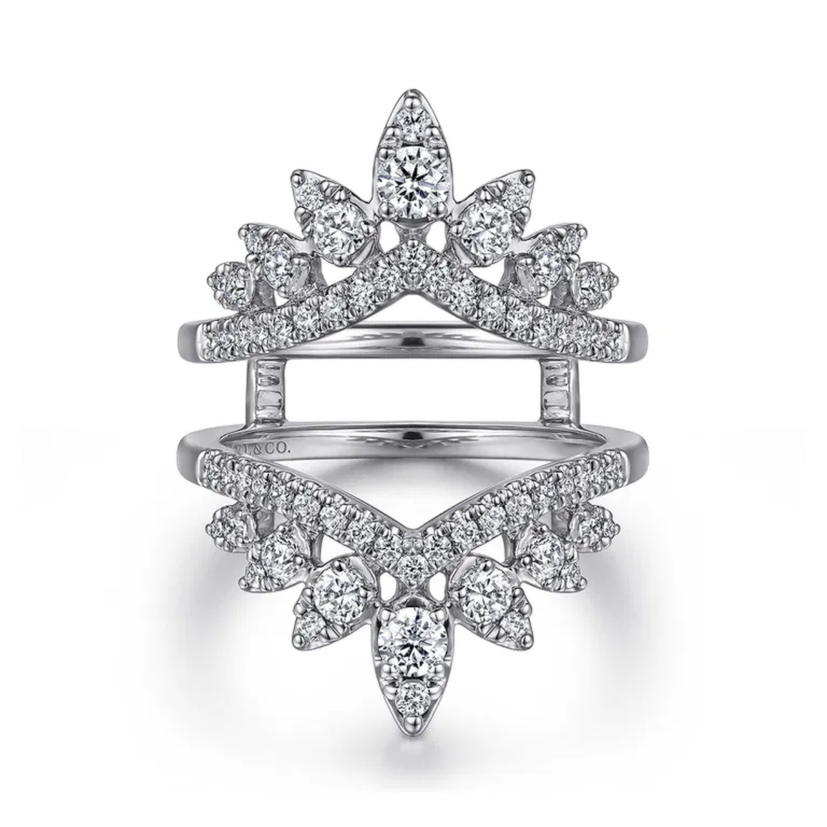 14K White Gold Insert/Jacket Ring Harris Jeweler Troy, OH