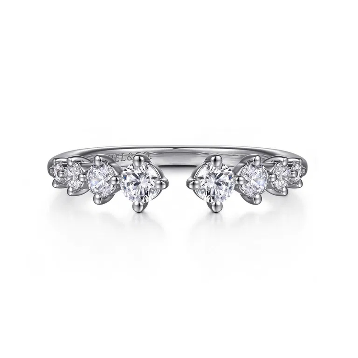 14K White Gold Open Style Ring Harris Jeweler Troy, OH