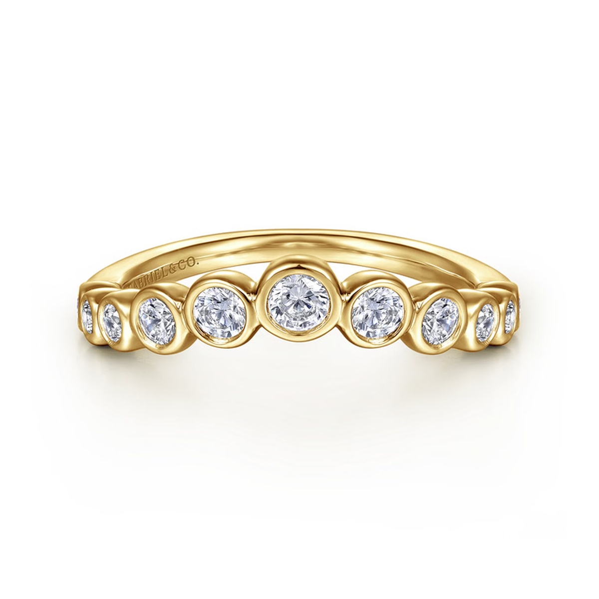 14K Yellow Gold Contour Ring Harris Jeweler Troy, OH