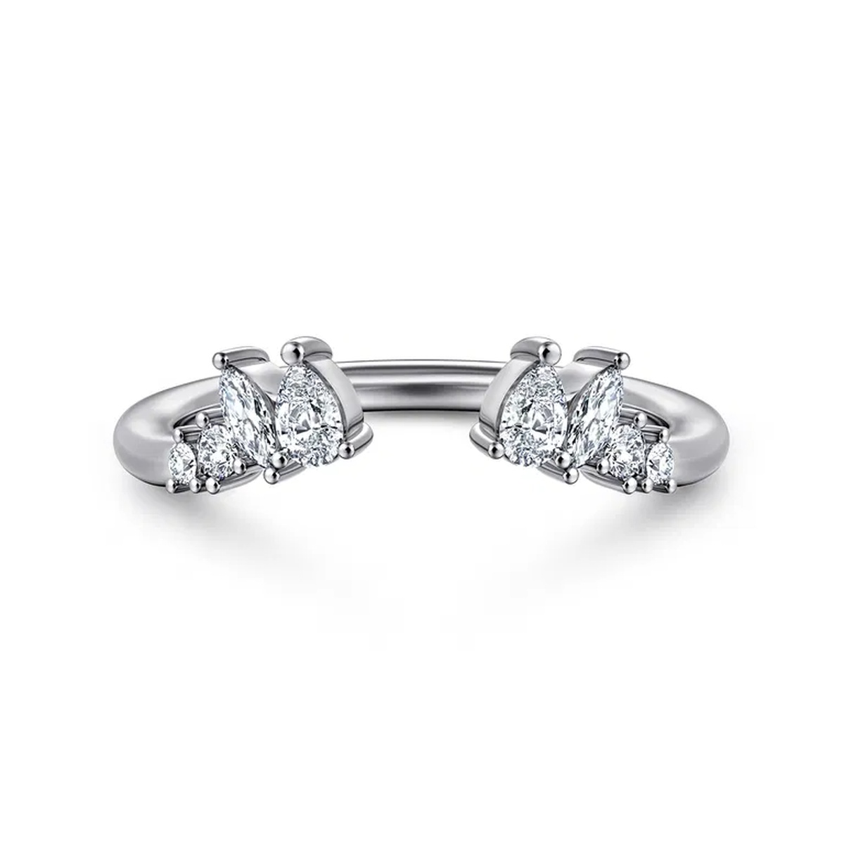14K White Gold Open Style Ring Harris Jeweler Troy, OH