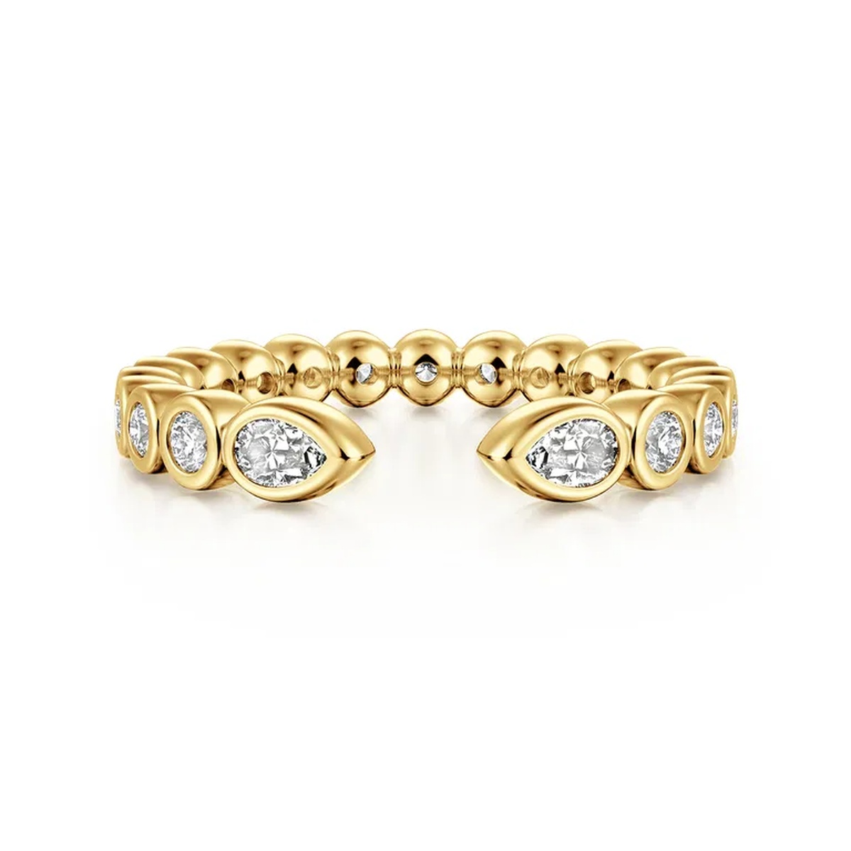 14K Yellow Gold Open Style Ring Harris Jeweler Troy, OH