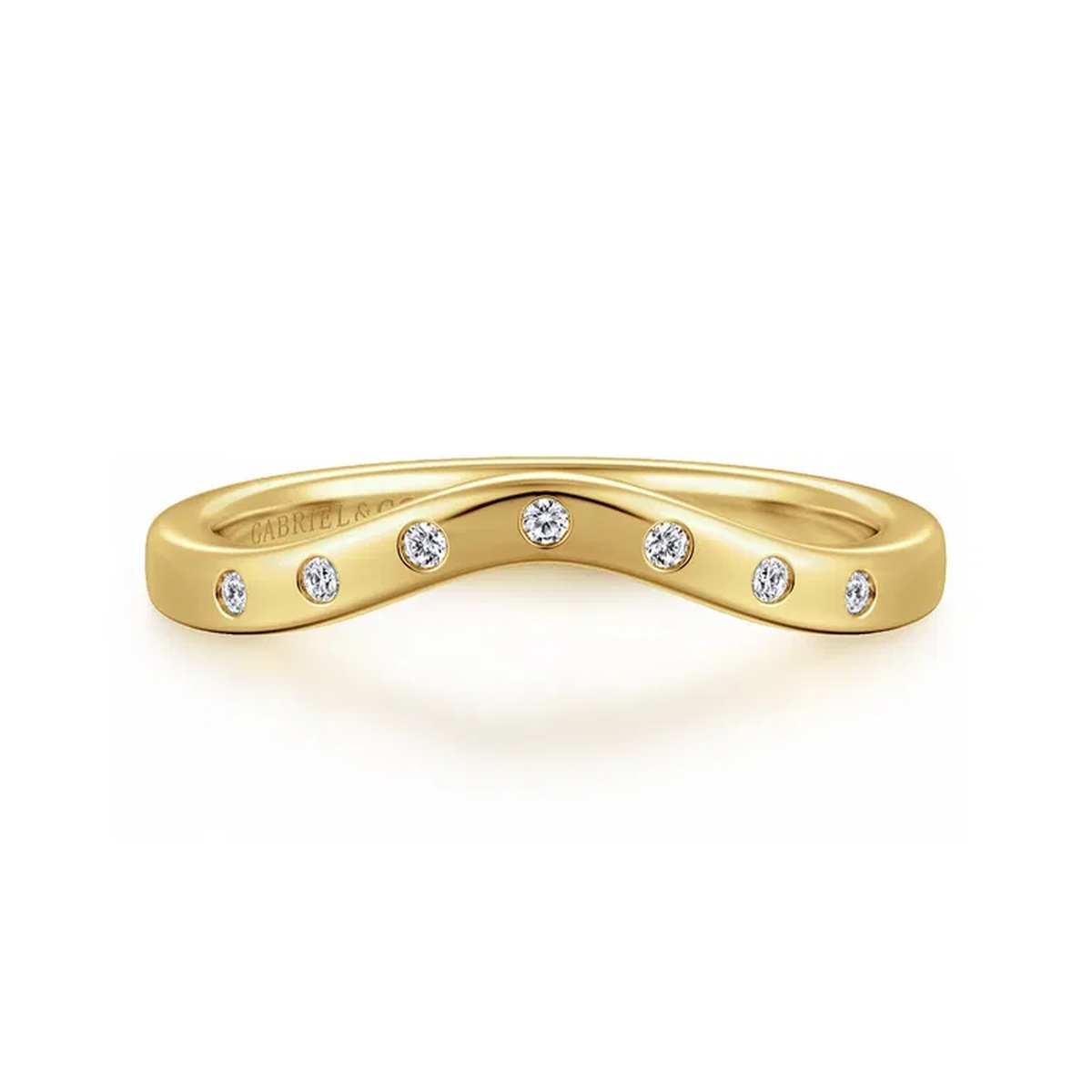14K Yellow Gold Contour Ring Harris Jeweler Troy, OH