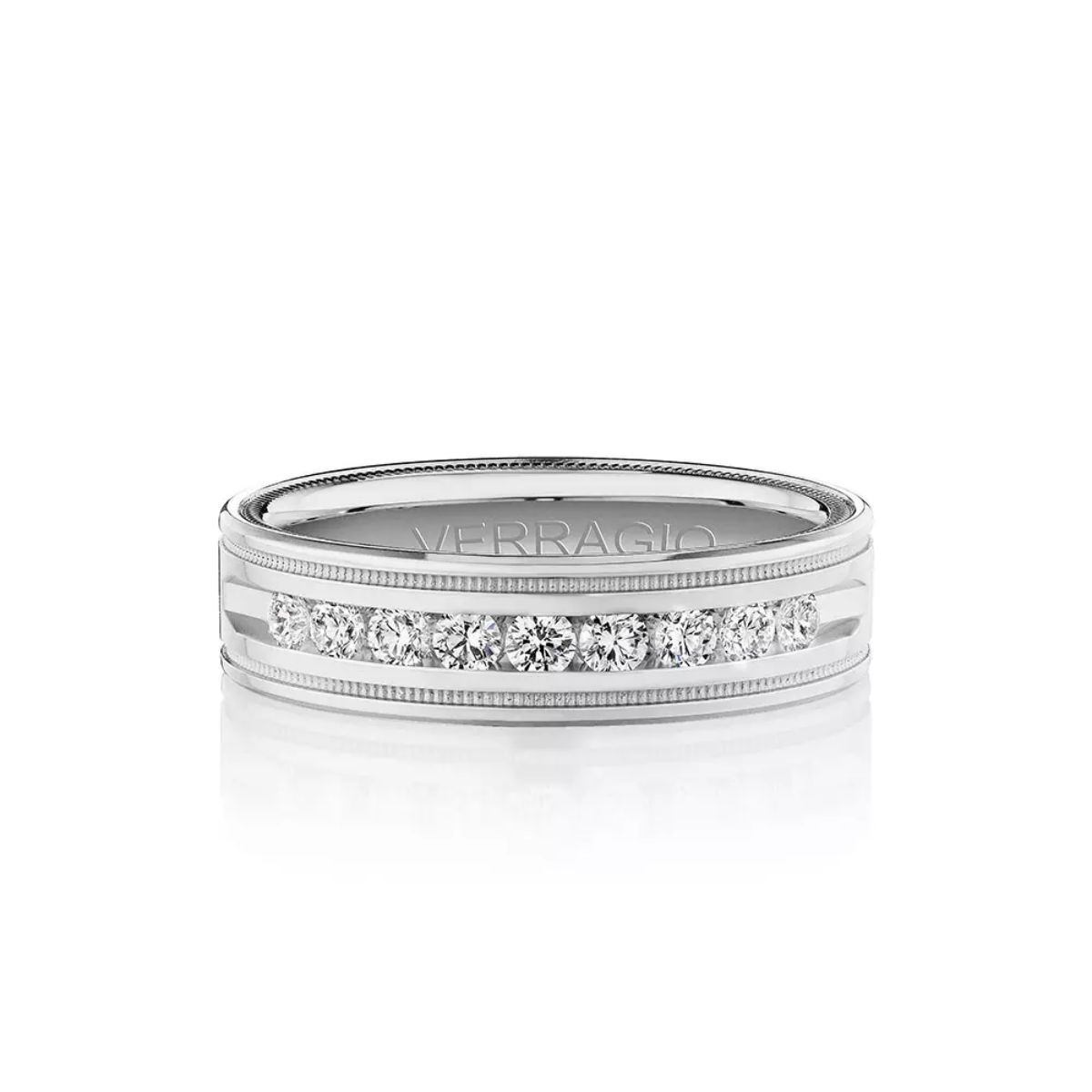 14K White Gold Band Ring Harris Jeweler Troy, OH