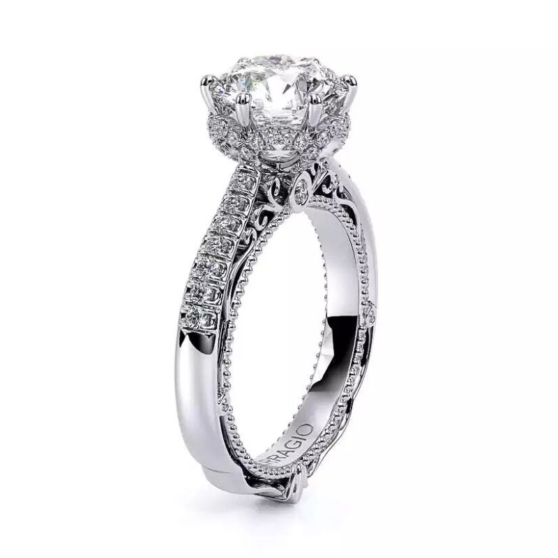Verragio Venetian Collection Round Diamond Semi-Mount Engagement Ring Image 2 Harris Jeweler Troy, OH