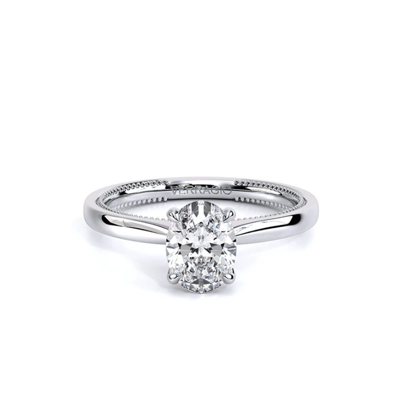14K White Gold Solitaire Ring Harris Jeweler Troy, OH