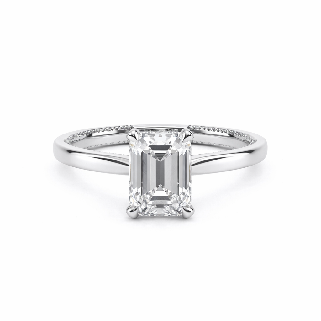 14K White Gold Solitaire Ring Harris Jeweler Troy, OH
