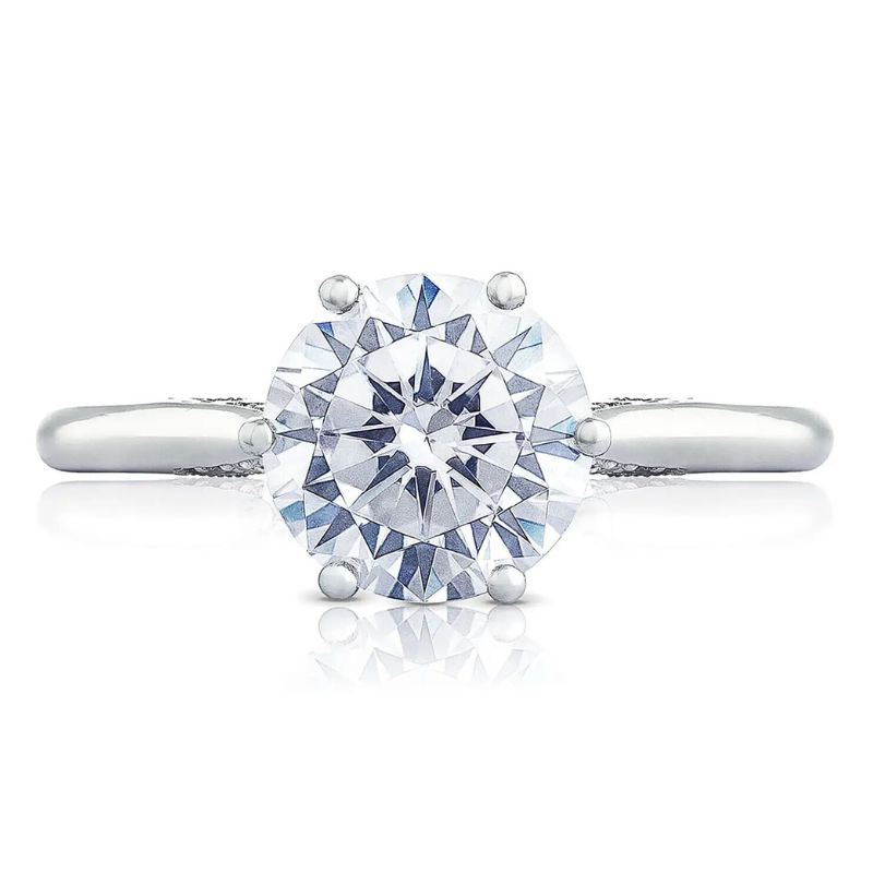 18K White Gold Solitaire Ring Harris Jeweler Troy, OH