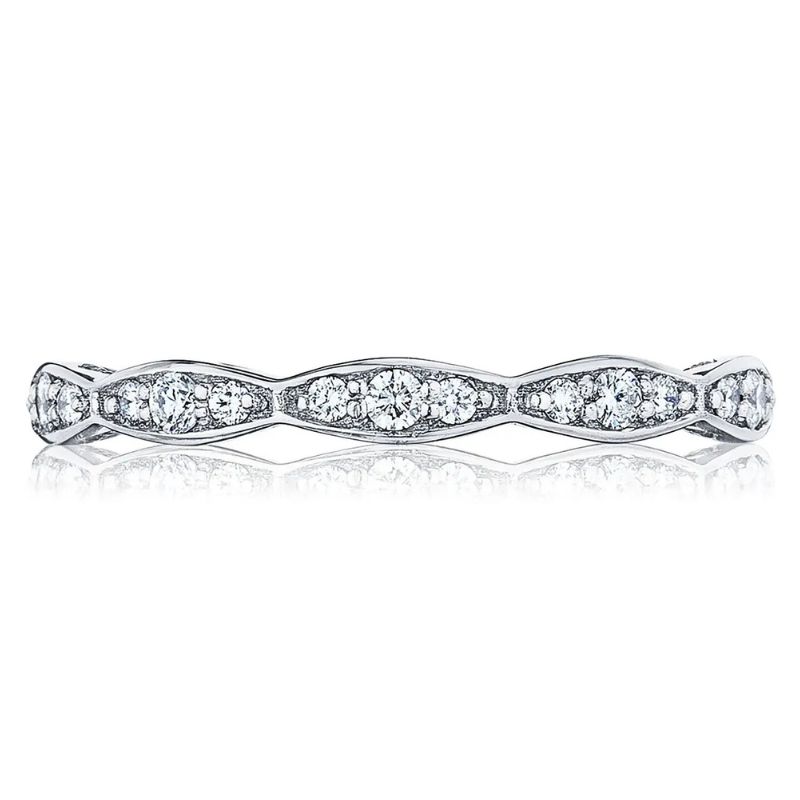 18K White Gold Band Ring Harris Jeweler Troy, OH