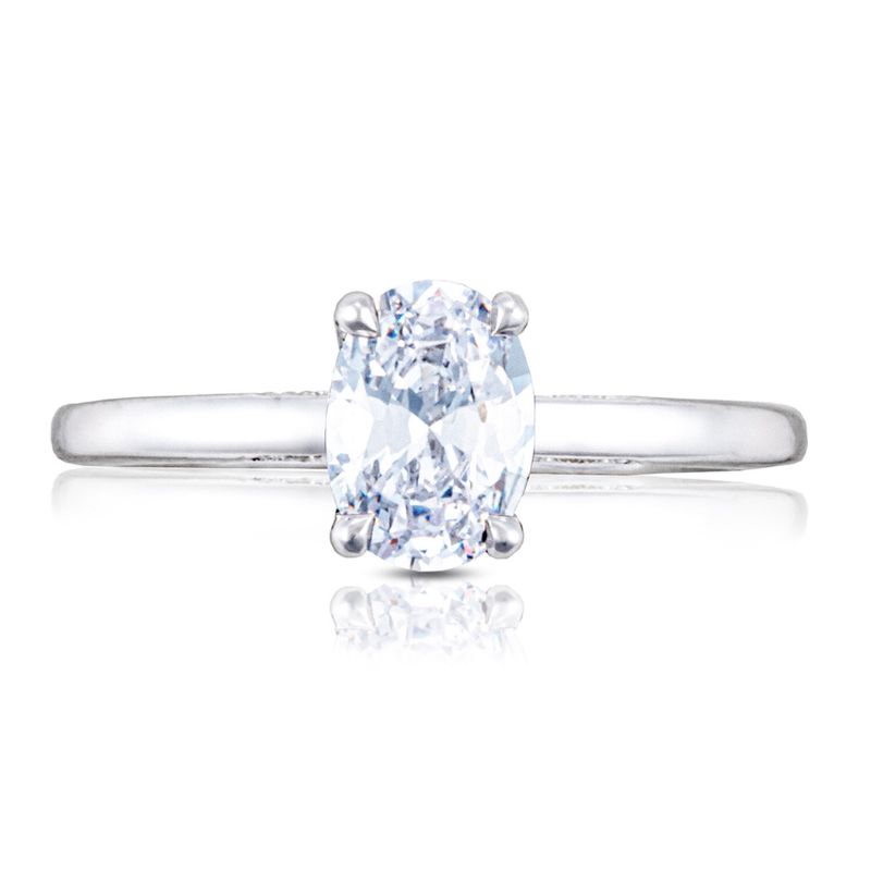 18K White Gold Solitaire Ring Harris Jeweler Troy, OH