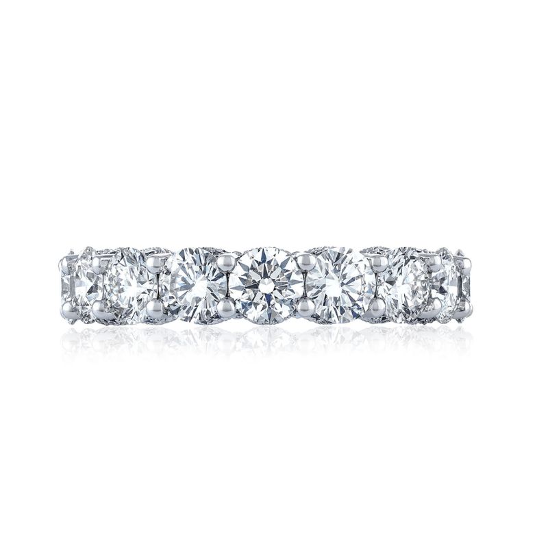 18K White Gold Eternity Band Ring Harris Jeweler Troy, OH