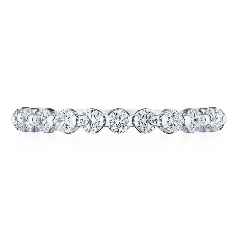 18K White Gold Band Ring Harris Jeweler Troy, OH