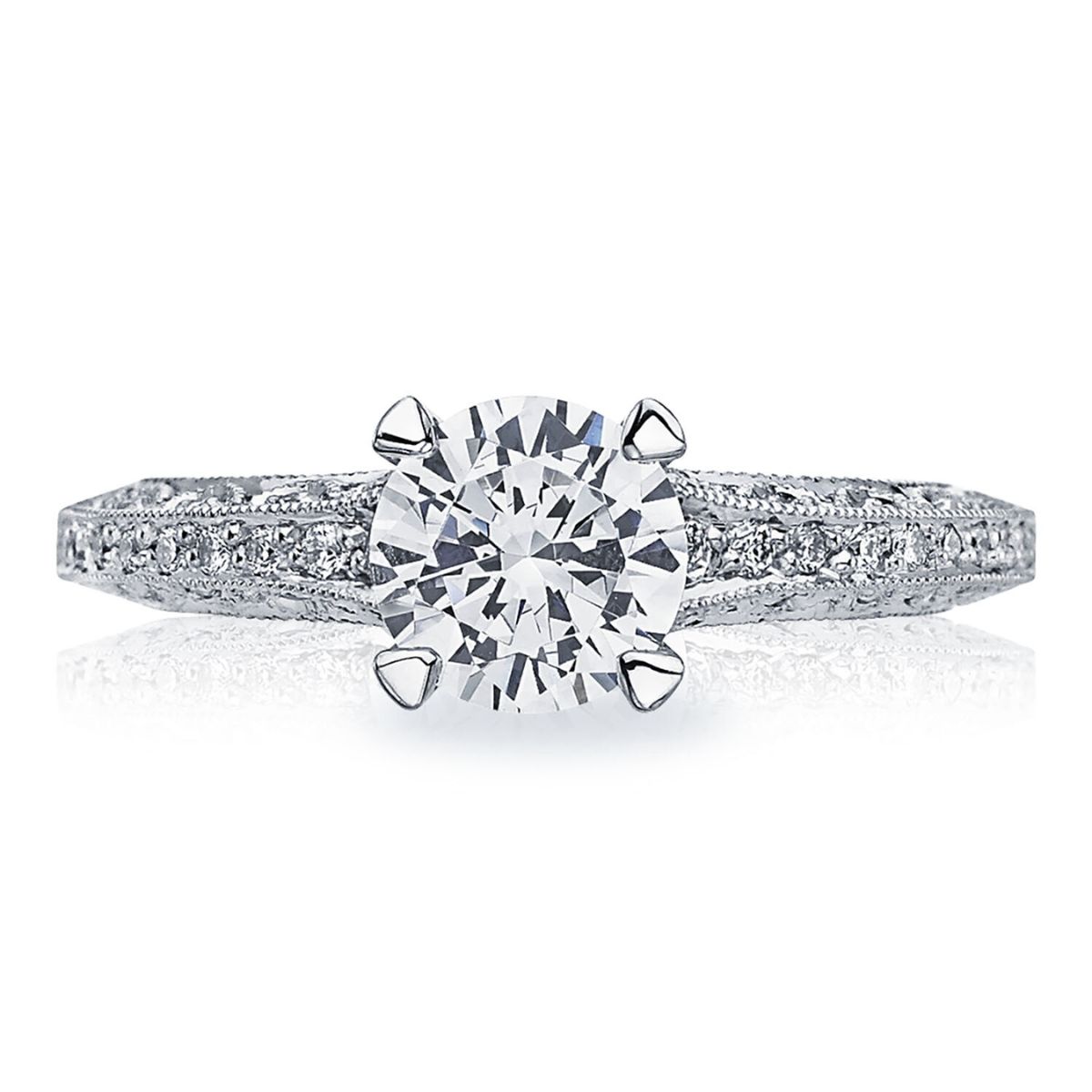 18K White Gold Solitaire Ring Harris Jeweler Troy, OH