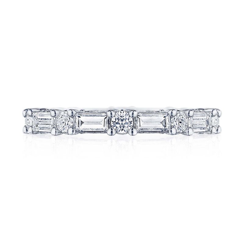 18K White Gold Eternity Band Ring Harris Jeweler Troy, OH
