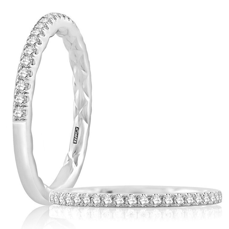 14K White Gold Band Ring Harris Jeweler Troy, OH