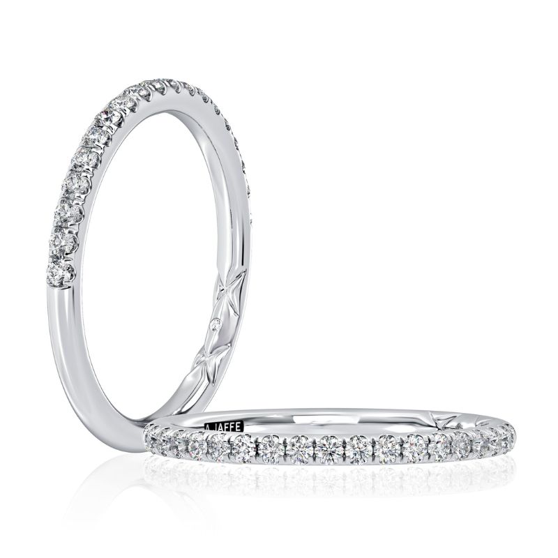 14K White Gold Band Ring Harris Jeweler Troy, OH