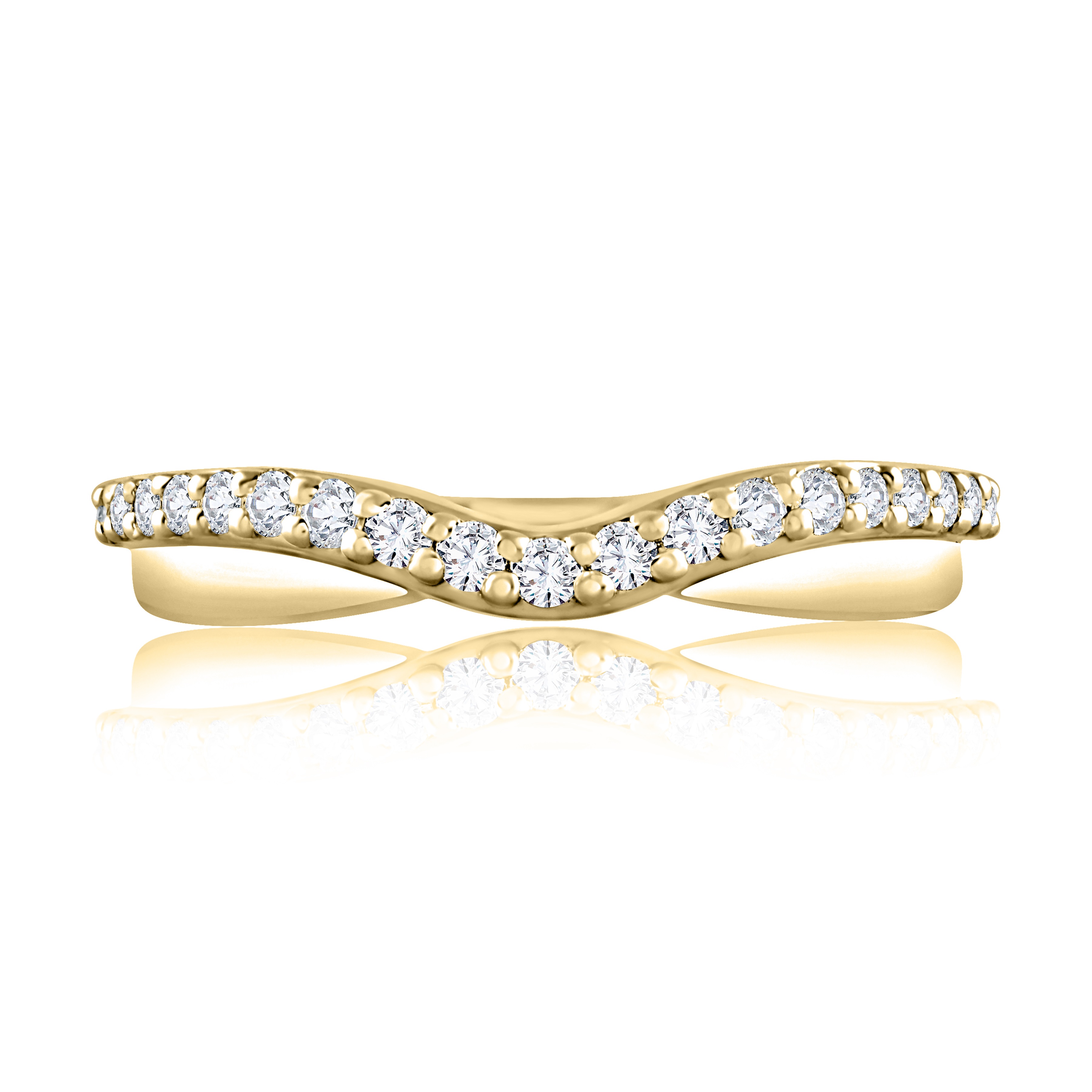 14K White Gold Band Ring Harris Jeweler Troy, OH