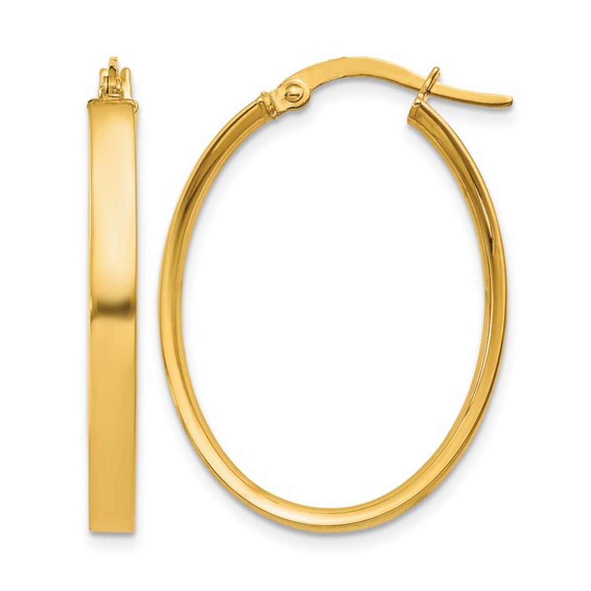 14K Yellow Gold Hoop Earrings Harris Jeweler Troy, OH