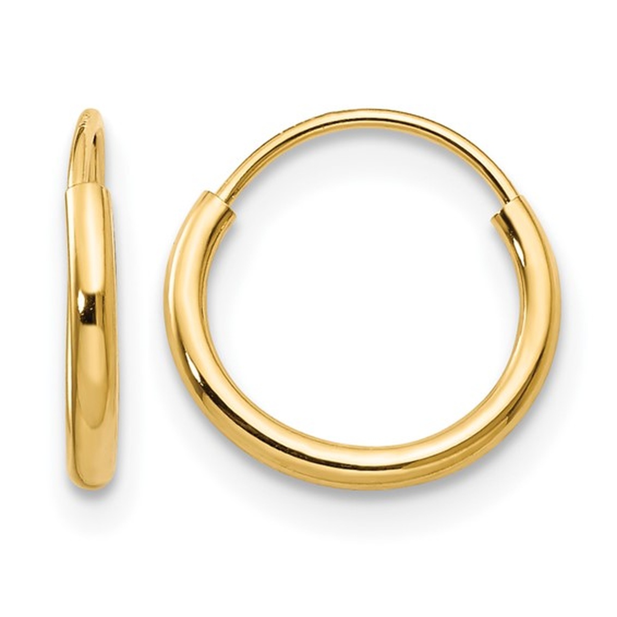 14K Yellow Gold Hoop Earrings Harris Jeweler Troy, OH
