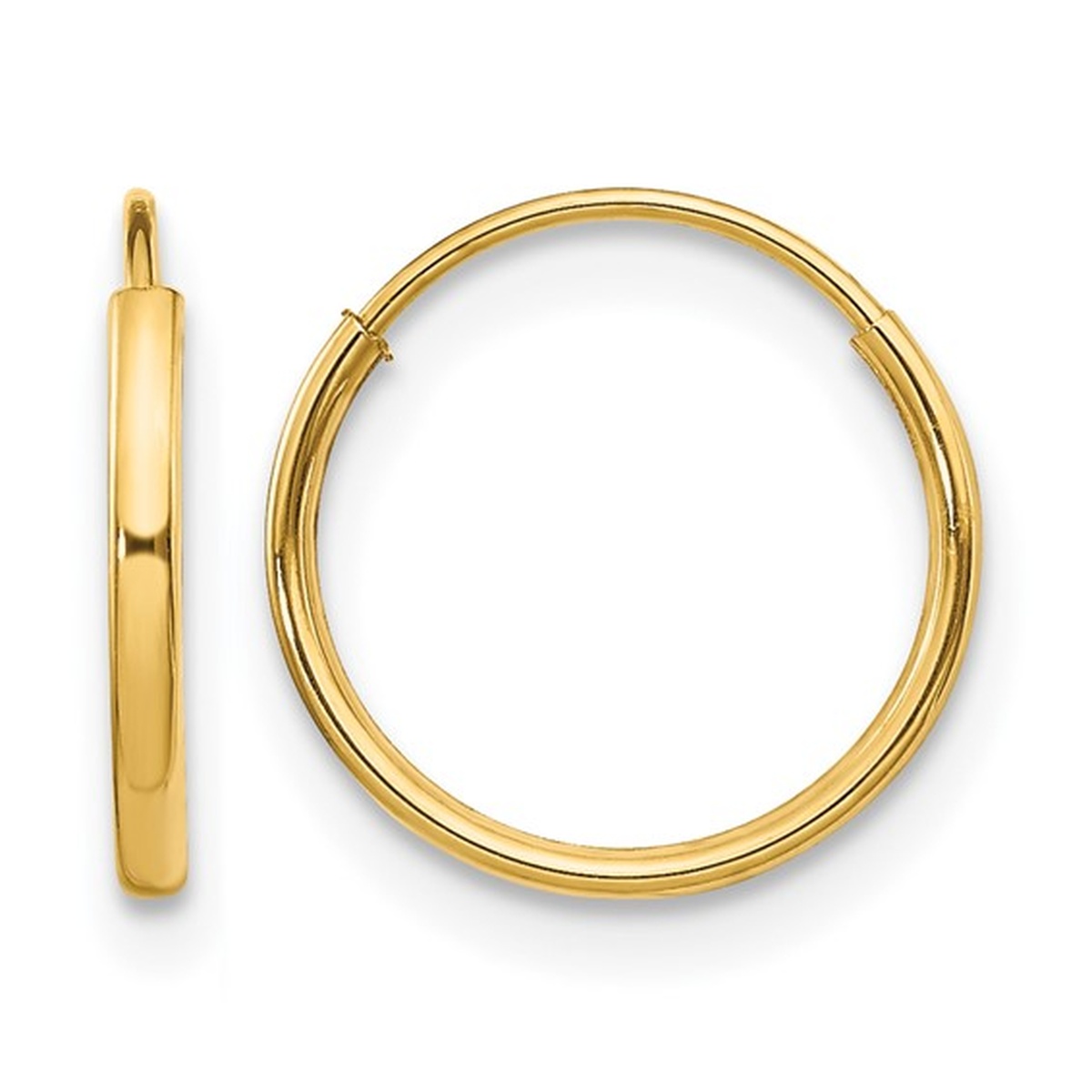 14K Yellow Gold Hoop Earrings Harris Jeweler Troy, OH
