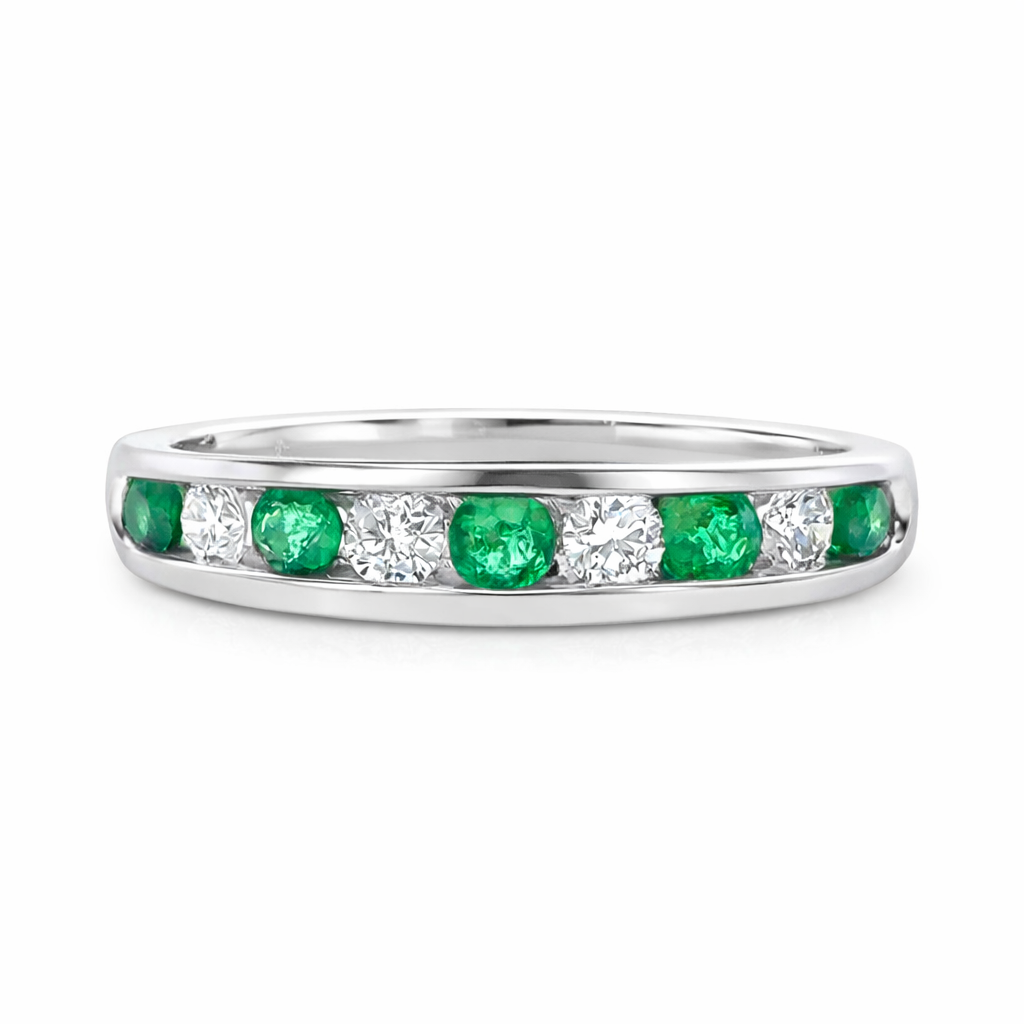 14K White Gold Band Ring Harris Jeweler Troy, OH