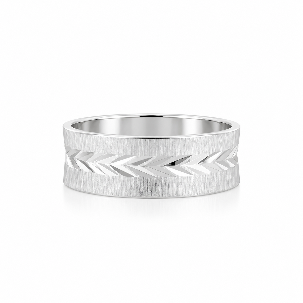 Concave Diamond-Cut Estate Band Harris Jeweler Troy, OH