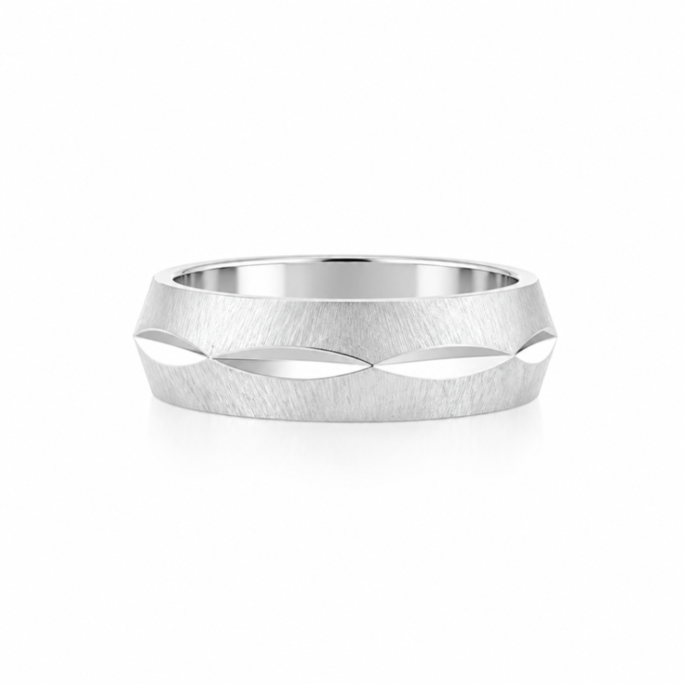 Domed Diamond-Cut Estate Band Harris Jeweler Troy, OH