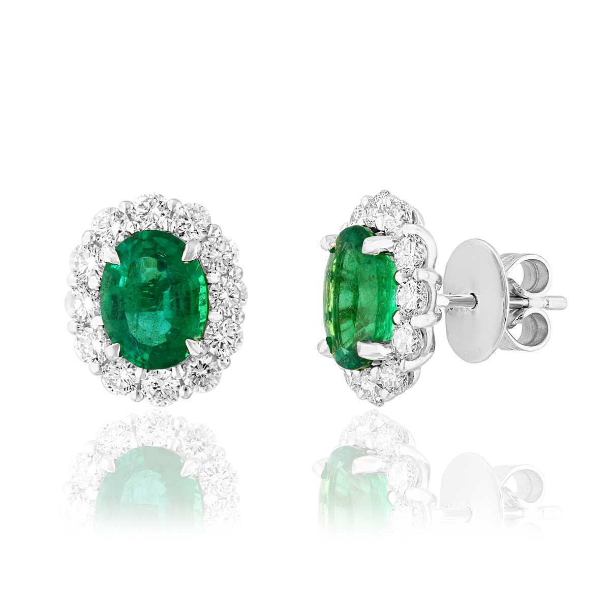 18K White Gold Earrings Harris Jeweler Troy, OH