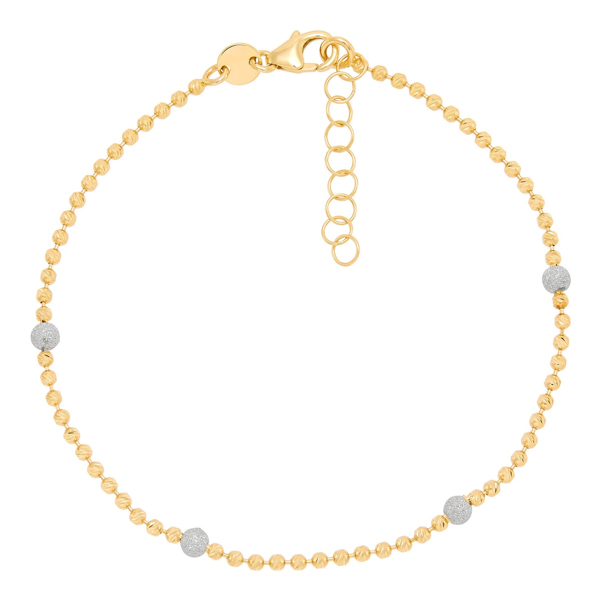 Gold Diamond Dust Bead Bracelet Harris Jeweler Troy, OH
