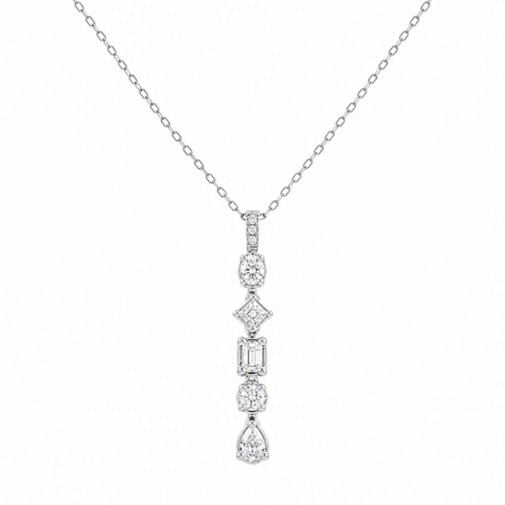 Diamond Dangle Necklace Harris Jeweler Troy, OH